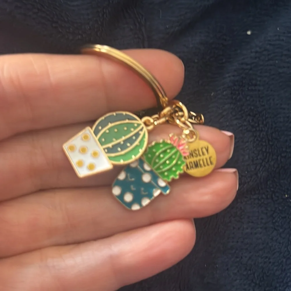 Kinsley Armelle Accessory Collection Cactus Charm Keychain*Bag Charm